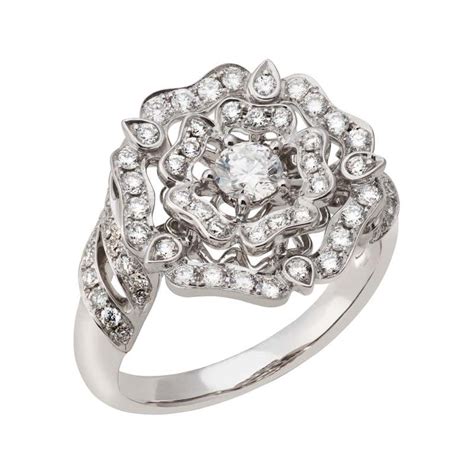 garrard tudor rose|Garrard 'Tudor Rose' 18 Karat White Gold and White Diamond .